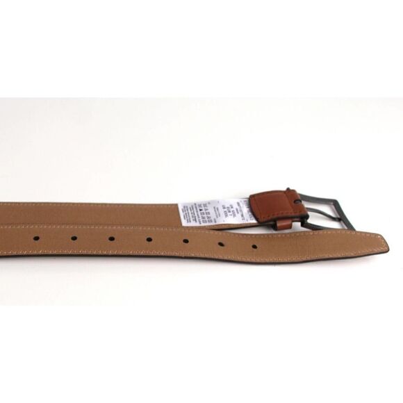 River Island TAN BROWN GENUINE LEATHER 1 1/8"Wd CASUAL DRESS BELT Sz 50 (D24 - Picture 14 of 14